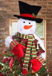 Decorations Christmas Snowman Top of the Tree Hugger Tree Dress up Xmas/Holiday/Winter Wonderland Party Decoration Ornament Supplies