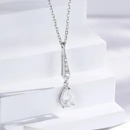 Chains Diamond 925 Sterling Silver Necklaces Moissanite Women Designer Aesthetic Luxury Jewellery Water Drops Pendant Choker Sale