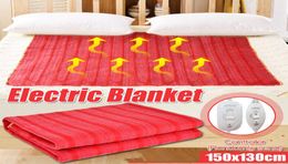 220V Winter Electric Blanket Heater Single Body Warmer Heated Blanket Thermostat Electric Heating Blanket 150cmx70cm150cmx130cm6419186