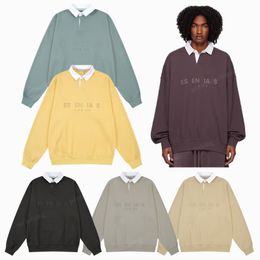 ESS Co-branded Sweater Men and Women with The Same Paragraph Round Neck Thin Section 2024 New Tops Tide Fall and Winter Pullovers