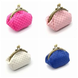 Classic Women's Mini Coin Wallet Original Cheque Sequin Card Holder Small Wallet Metal Frame Changes High Quality Money Bag 240106