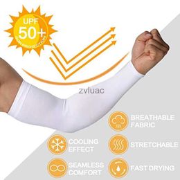 Arm Leg Warmers Protective Gear Ice Silk Sport Arm Sleeves Cycling Arm Sleeves Cover UV Protection Outdoor Fitness Running Basketball Summer Arm Sleeves YQ240106