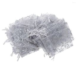 Gift Wrap 100pcs Tulle Bag Drawstrings Pouches Jewellery Display Packing Bags Wedding Sachet Organza 10 15cm