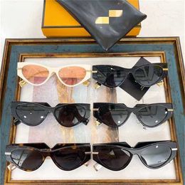 12% OFF Sunglasses High Quality New product F family FE40121 INS popular on internet the same personalized and fashionable cat eye sunglasses for women