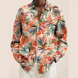 Men's Casual Shirts Floral 3D Printed High Quality Men Shirt Man/Women Fashion Long Sleeves Button Lapel Tops Oversized Unisex Clothes