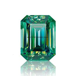 Butterflykiss Loose Gemstones Emerald Cut 0512 D Color VVS1 Lab Diamond Pass Tester med GRA Certificate Gift 240106