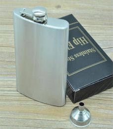 Stainless Steel Hip Flask 4oz 5oz 6oz 7oz 8oz 10oz Pocket Hip Flasks Flagon Ounce Whisky Stoup Wine Pot Alcohol Bottle With Funnel1750427