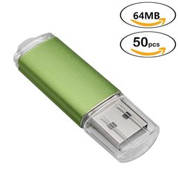 50PCSLOT 64MB USB 20 Flash Drive High Speed Memory Stick Rectangle Flash Pen Drive Thumb Pen Storage for Computer Laptop Tablet 7099566