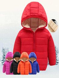 Winter Baby Girl Clothes Long Sleeves Toddler Snowsuit Solid Warm Infant Bebes Boy Jacket Coat1729214