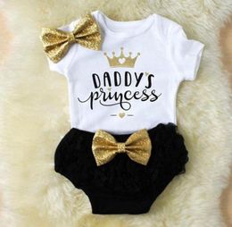 3pcs Cute Newborn Baby Girl Outfits Clothes Tops Rompertutu Shorts Pants Newborn Baby Clothes Unisex Summer Clothing2551310