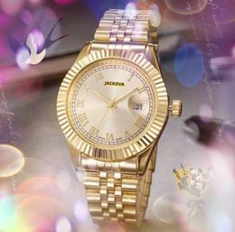 Popular Men's and Women's Watch 41mm Quartz Battery Quartz Movement Ceramic Bezel Stainless Steel Clock Couples Roman Number Dial Gold Silver Leisure Wristwatches