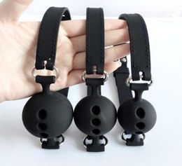 Full Silicone Open Mouth Gag Oral Fixation mouth stuffed Bondage Restraints Adult Games For Couples Flirting Sex Toys Y181007025054482