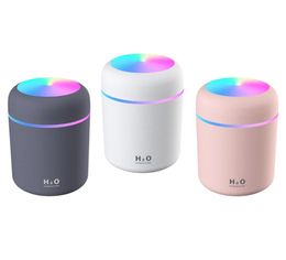 Air Humidifier 300ml Ultrasonic Aroma Essential Oil Diffuser Mini USB Cool Mist Maker Aromatherapy with Colourful Light Car Home1557972