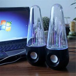 Portable Speakers usb powered water dance colorful speaker amplifier music fountain dancing water mini audio loudspeakers all 3.5mm audio pla YQ240106
