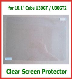 10pcs Customised Clear Screen Protector for 101quot Tablet PC Cube U30GT U30GT2 Size 256x166mm No Retail Packaging Protective G9280434