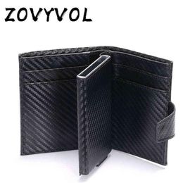 ZOVYVOL Short Smart Male Wallet Money Bag Leather RFID Mens Trifold Card Small Coin Purse Pocket s 211223246h