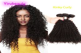 Peruvian Kinky Curly 3 Bundles Human Hair Extensions Natural Black Pervian Virgin Hair Wefts 1028inch6383229