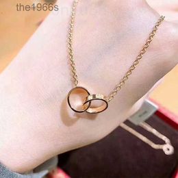 Love Necklace for Women Designer Plated Gold Necklaces Circle Fashion Classic Style Jewelry Exquisite Gift Luxury Mens Thin Chains DPCJ