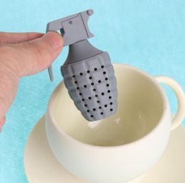 Coffee Tea Tools Silicone Tea Infuser Grenade Shape Philtre Strainer Percolator for Drinking Accessories6536618