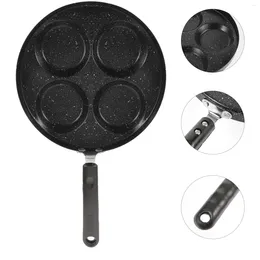 Pans Egg Frying Pan 4 Compartments Non Omelette Fried Cooker Swedish Pancake PleCrepe Kitchen Cooking Gadget