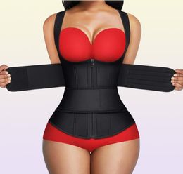 Women039s Shapers Waist Trainer Body Shaper Shapewear Women Vest Corset Slimming Sheath Flat Belly Fajas Colombianas Sauna Belt5727148