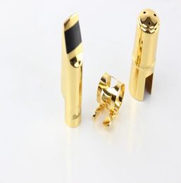 Dukoff Bb Tenor Saxophone Metal Mouthpiece Gold And Silver Plated Jazz Sax Mouthpiece Size 5 6 7 8 9 B Flat Saxophone Instrument A4802181