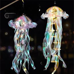 Other Home Garden Wholesale Beautif Led Inflatable Balloon Jellyfish With Air Blower For Nightclub Or Party Ceilling Hanging Drop Del Otkwl