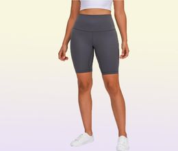 L2085 Yoga Shorts HighRise Naked Feeling Elastic Sportswear Outfit Womens Runing Sports Tight Five Points Pants Fitness Slim Fit 2896542