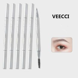 veecci Water Eyebrow Pencil Draw Eyeliner Lying Silkworm Under Eyelash Pen Waterproof Ultra Fine Eye Brow Makeup Pen 240106