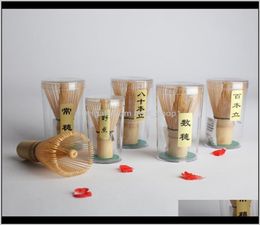 Drinkware Kitchen Dining Bar Home Garden Drop Delivery 2021 Japanese Ceremony Bamboo Matcha Chasen Tea Service Practical Powder Wh9160875