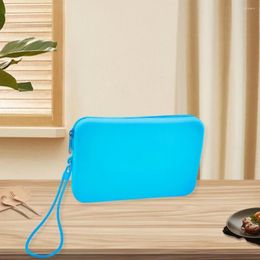 Cosmetic Bags Silicone Bag High Capacity Excellent Lipstick Sunscreen Wrist Strap Makeup Pouch Storage Tool