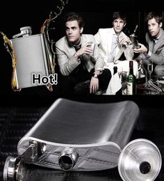 Men Drinkware 8 ounce stainless steel hip flasks portable flasks pocket flask flagon flaskDrinkwares 100PCS 17773129301