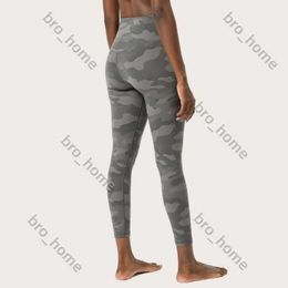 Luxury Lululemom Leggings Cano Camo Girls with Pockets Designer Pant Yoga High Waist 28 Pink Sports Gym Wear Legging Classic Elastic Fitness Lady Sexy Tight Set 248