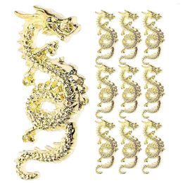 Nail Art Decorations 10pcs Charms Women Dragon Manicure Jewelries Metal Gems