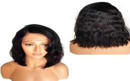 Wavy Lace Front Bob Wigs Short Full Lace Wig with Baby Hair Side Part Glueless Lace Front Wig for Women4736938