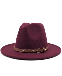 Wide Brim Hats Women Men Wool Felt Tassel Jazz Fedora Panama Style Cowboy Trilby Party Formal Dress Hat Large Size Yellow White a95989871