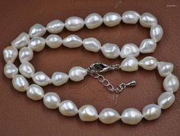 Chains 3 Colours 45cm 9-10 Baroque Real Cultured Pearl Necklace