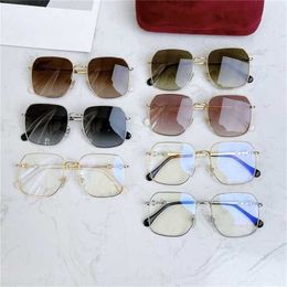 58% Sunglasses New High Quality Large women Korean degree myopia can be equipped anti blue ray net with plain face sunglasses frame for men 9522