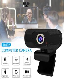 USB Webcam 1080P HD Manual focus Web Camera Builtin Microphone Clipon PC Laptop Desktop USB Webcams No Driver215M6358940