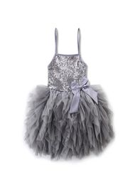 Children Clothing Dress Party Fancy Costume Strap Skirt Kids Girls Sequins Ballet Tutu Dance Dresses7096955