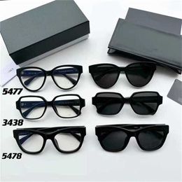 12% OFF New High Quality Xiaoxiang Flat Mirror CH5477 Eyeglass Women's CH3438 Cat Eye Frame Love Sunglasses CH5478