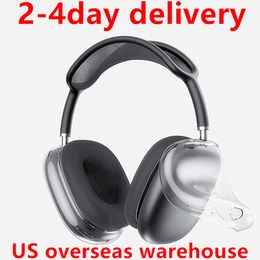 for Max Headband Headphone Accessories Transparent TPU Solid Silicone Waterproof Protective Case Airpod Maxs Pro Headphones Headset Cover Ca 386