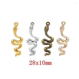 Charms 140pcs Snake Craft Supplies Pendants For DIY Crafting Jewellery Findings Making Accessory 567