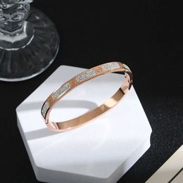 Designer Cartres Bracelet Kaga Mantian Star Three Row Diamond 18k gold Women's Light Luxury Fashion Rose Gold Jewellery F2UA