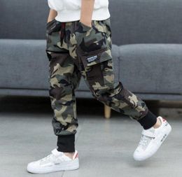 Spring Children Boys Cotton Sport Pants Casual Camouflage Printed Teenage Boys Cargo pants Kids Trousers Beam Foot Pants T2001037018757