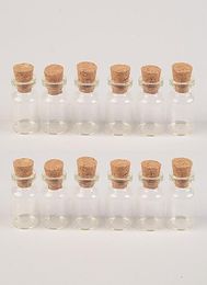 22x30x125 mm 5 ml Clear Transparent Mini Glass Bottles With Cork Empty Small Glass Jars Little Wishing Bottles Pendants 100 pcs6038796