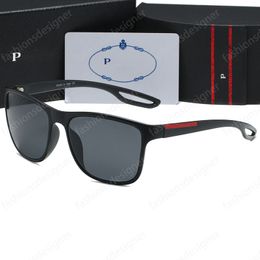 Designer sunglasses men polarized sunglasses Square frame sunglasses, classic red label design trendy goggles with box Italian fashionable men's sunglasses