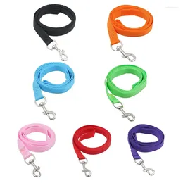 Dog Collars 4ft Leash Rope For Small Medium Large Dogs Cats Puppy Leads Walking Training Exploring Camping 7 Colors