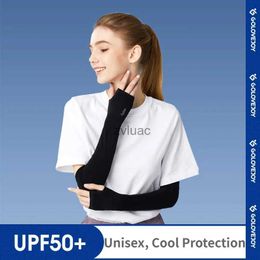 Arm Leg Warmers Water Shoes Ice Silk Sunscreen Cool UV Solar Arm Sleeves for Men and Women Riding Summer Outdoor Sports Cover Shades Breathable Arm Warmers YQ240106