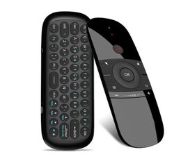 New Original W1 Fly Air Mouse Wireless Keyboard Mouse 24G Rechargeble Mini Remote Control For Smart Android Tv Box Mini Pc8438769